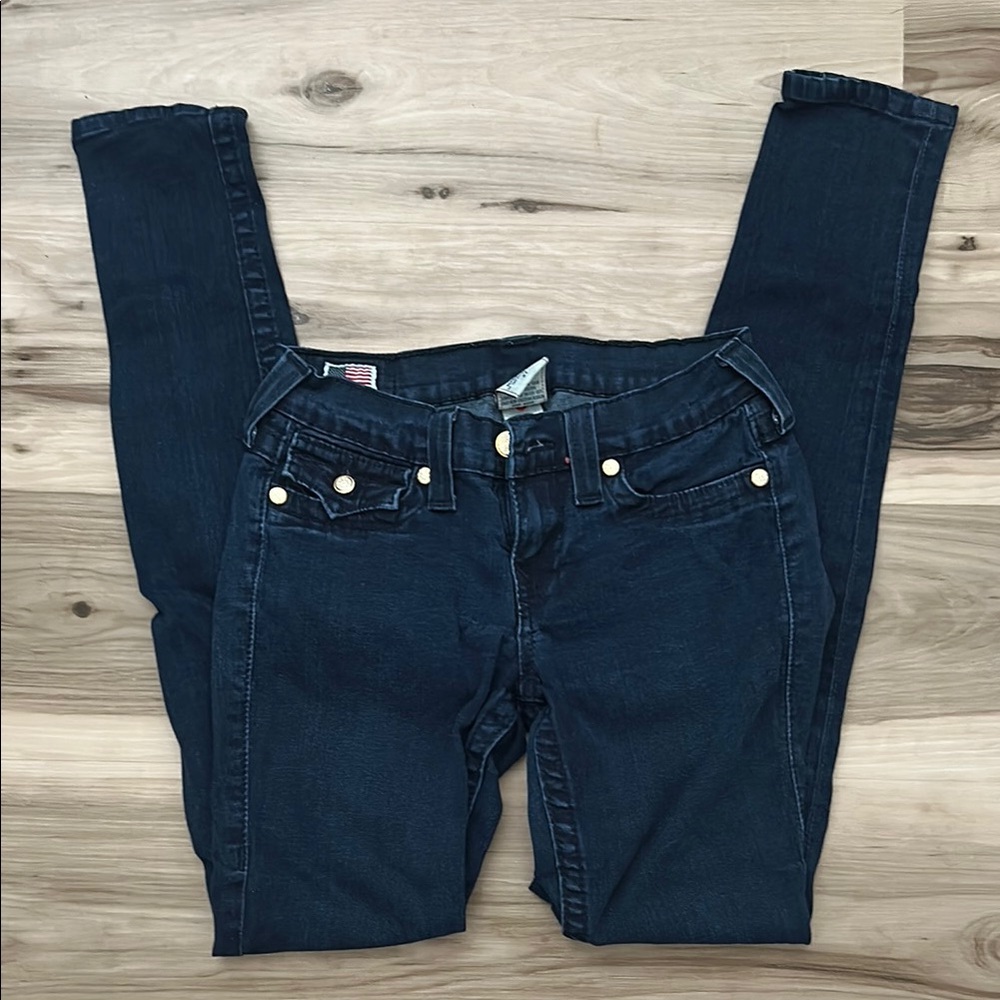 True Religion Blue Skinny Jeans Classic Fit